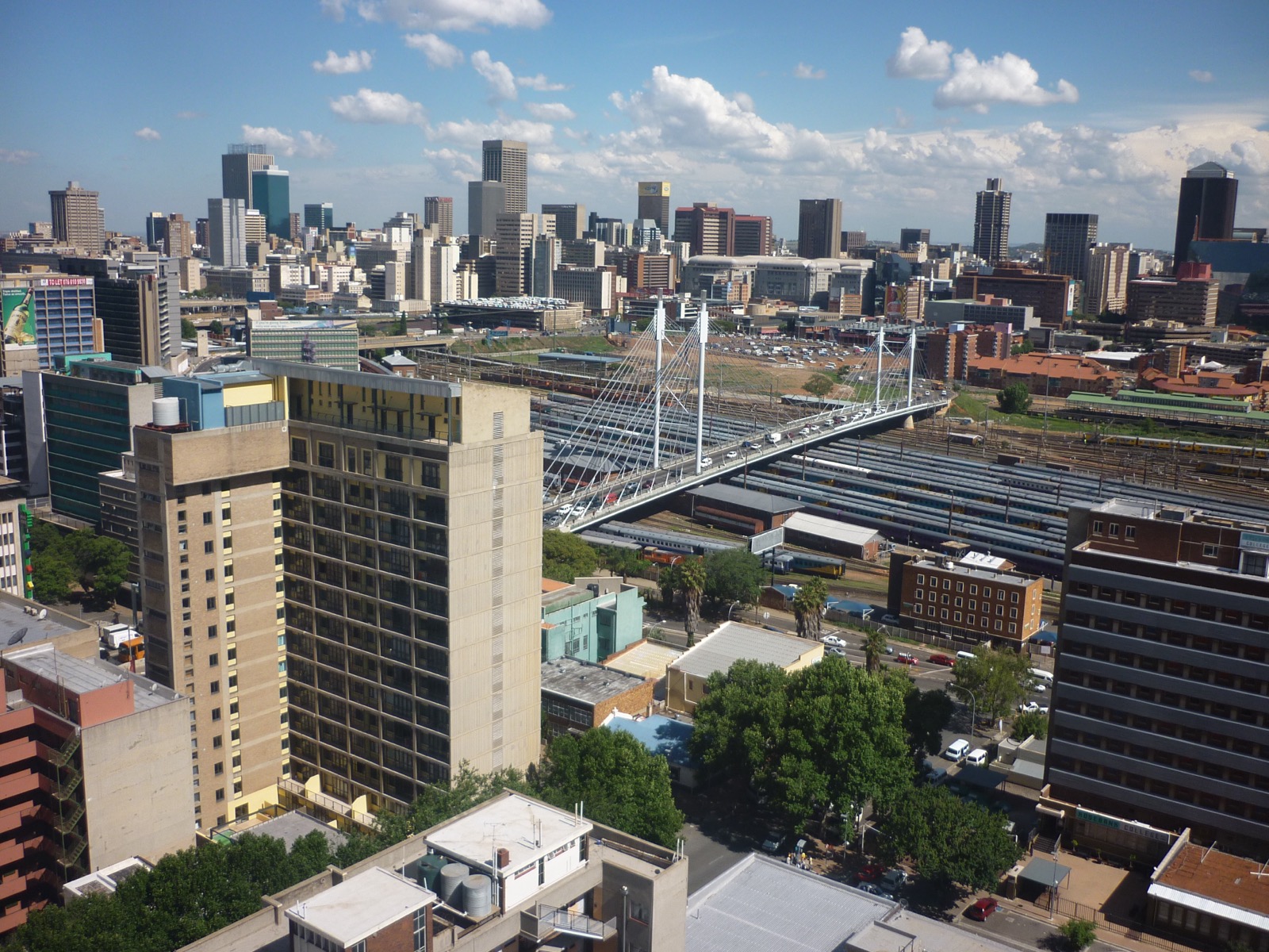 Skyline of Johannesburg central business district